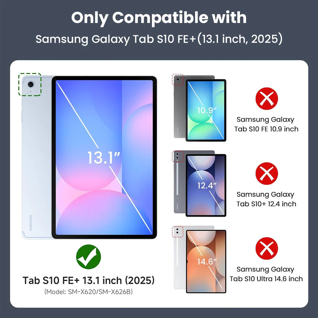 X620 Keyboard Case for Samsung Galaxy Tab S10 FE+ 13.1” - Image 2
