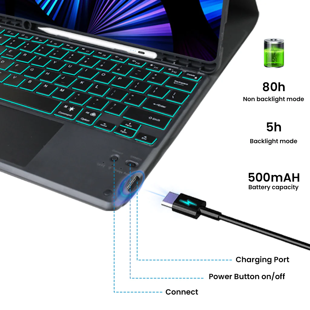 X900T Keyboard Case for Samsung Galaxy Tab for Samsung S9 Ultra & S8 Ultra 14.6" - Image 4