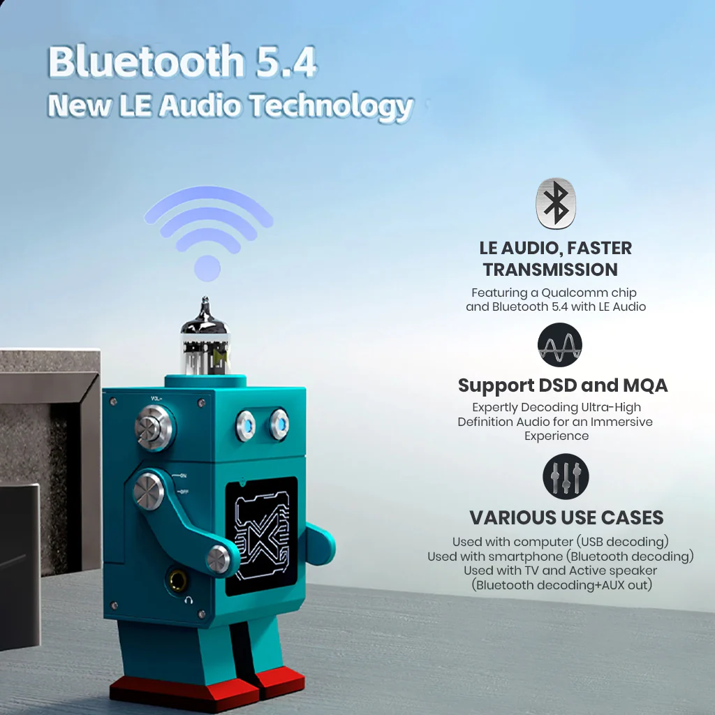 xDuoo DM-01 CS43131 Bluetooth 5.4 USB DAC & Headphone Amplifier - Image 8