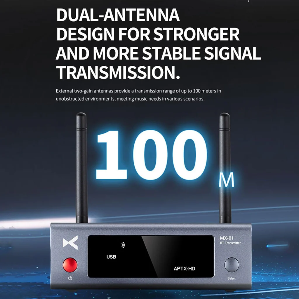 xDuoo- MX-01 Bluetooth 5.3 Audio Bluetooth Transmitter - Image 8