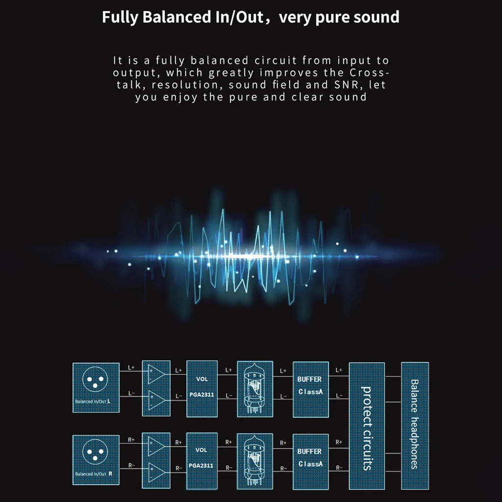 xDuoo TA 20 Plus Balanced Tube Headphone Amplifier - Image 6