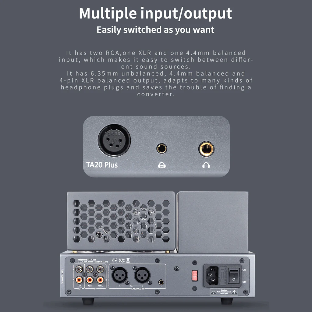 xDuoo TA 20 Plus Balanced Tube Headphone Amplifier - Image 9