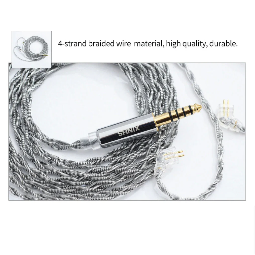 XINHS - 4 Core Graphene Alloy Silver Plated Upgrade Cable - Image 8