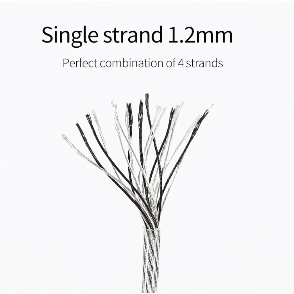 XINHS - 4 Core Graphene Alloy Silver Plated Upgrade Cable - Image 9