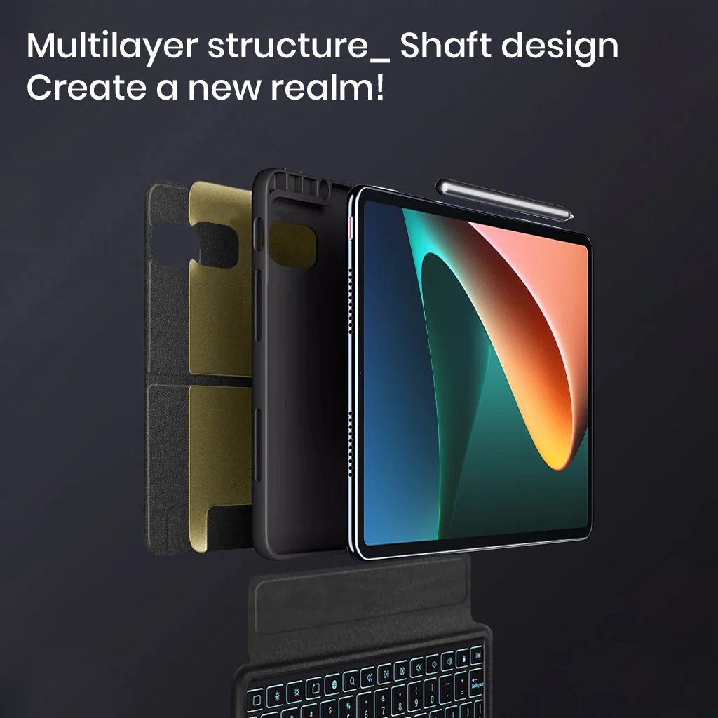 M511 Keyboard Case Cover for Xiaomi Pad 5/ 5 pro 11 inch - Image 3