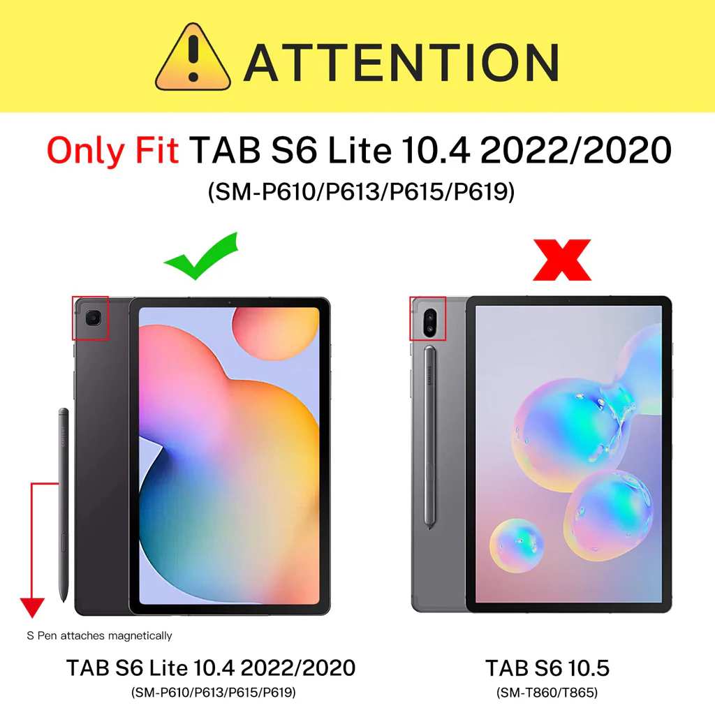 YJ-P610 Wireless Keyboard Case for Samsung Galaxy Tab S6 lite - Image 2