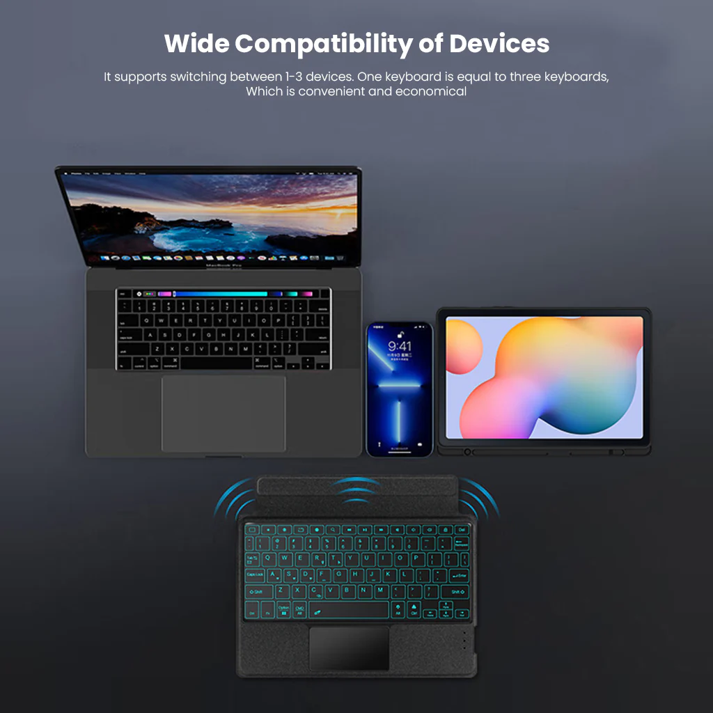 YJ-P610 Wireless Keyboard Case for Samsung Galaxy Tab S6 lite - Image 4