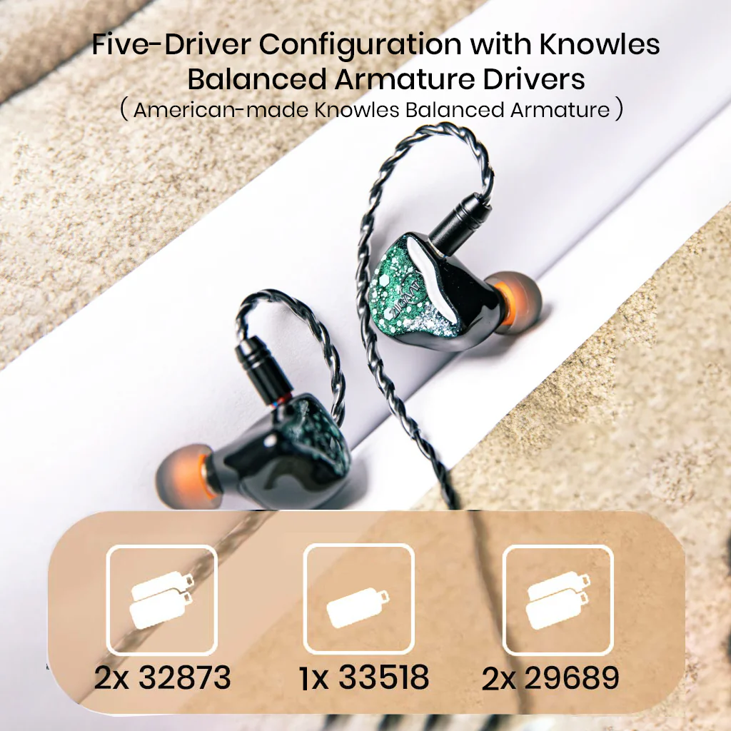 ZiiGaat - Arcanis 2DD + 5BA Hybrid Drivers IEM - Image 4