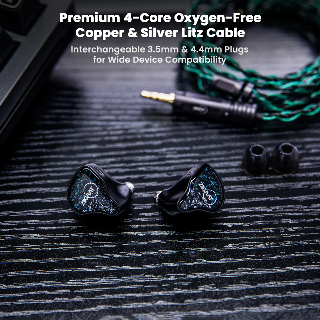 ZiiGaat x Hangout Audio Odyssey 2 1DD + 3BA Hybrid IEM for Audiophiles - Image 8